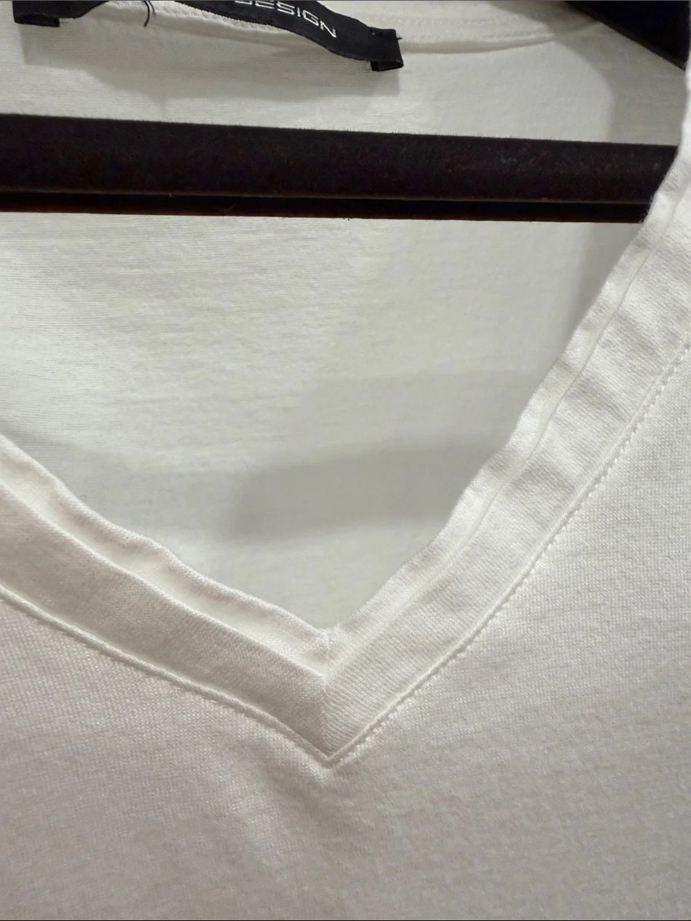 Porsche Design Men's White V-Neck Short Sleeve Tee